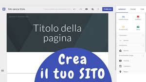 creare siti web google