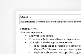 preventivo creazione sito web